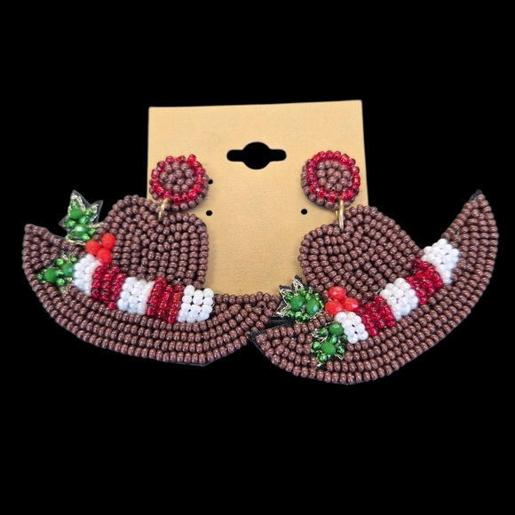 Jewelry - Festive Cowgirl Statement Earrings – Holiday Style